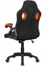 Яскраве та стильне геймерське крісло Lugano CARRERA M ORANGE FABRIC - Зображення 6