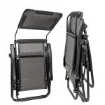 Садове Крісло ZEN BEACH TOURIST з Дашком і Підставкою - Комфорт для Вашого Відпочинку - Зображення 9