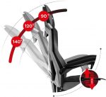 Геймерське крісло Huzaro Combat 3.0 чорно-сіре – для тривалих ігор - Зображення 10