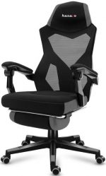 Геймерське крісло Huzaro Combat 3.0 чорно-сіре – для тривалих ігор - Зображення 2