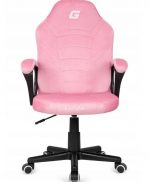 Комфортне офісне крісло MARIO ALCANTARA CANDY PINK у стильному дизайні - Зображення 2