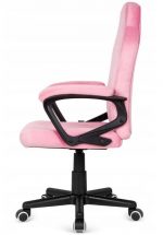Комфортне офісне крісло MARIO ALCANTARA CANDY PINK у стильному дизайні - Зображення 4