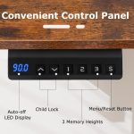 Електричний ігровий стіл Costway 120 x 60 см, коричневий, для комфортної гри - Зображення 4