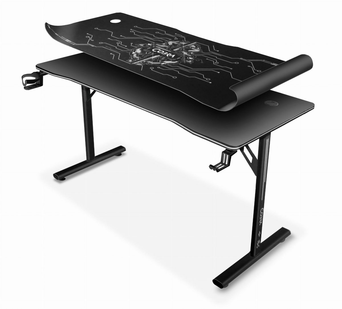 Геймерський стіл Cobra XL-Mate CRF160BK – простір для геймерів - Зображення 3