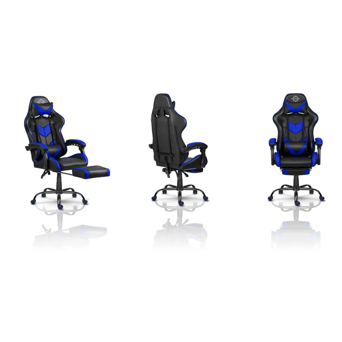 Офісне геймерське крісло Sofotel Cerber чорно-синє для максимального комфорту - Зображення 11