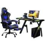 Офісне геймерське крісло Sofotel Cerber чорно-синє для максимального комфорту - Зображення 6