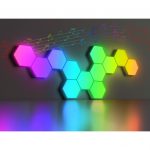 Стельовий світильник Hexagon Auto Gamma багатоколірний RGB LED лампа Пульт дистанційного керування 12 шт - Зображення 4