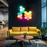 Стельовий світильник Hexagon Auto Gamma багатоколірний RGB LED лампа Пульт дистанційного керування 12 шт - Зображення 6