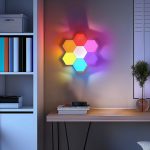 Стельовий світильник Hexagon Auto Gamma багатоколірний RGB LED лампа Пульт дистанційного керування 12 шт - Зображення 7