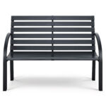 Лавка садова з підлокітниками 117,5 x 83 x 57 см Sofotel Luca - Модний акцент для двору - Зображення 2