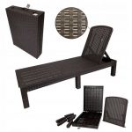 Шезлонг пластиковий коричневий Kontrasto 5.10.212641