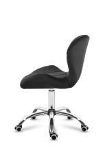 Елегантне та зручне поворотне офісне крісло Mark Adler 3.0 з чорного велюру - Зображення 3