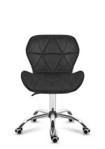 Елегантне та зручне поворотне офісне крісло Mark Adler 3.0 з чорного велюру - Зображення 2
