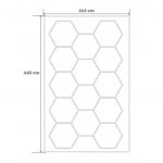Стельовий світильник Auto Gamma білий Панель HEXAGON 243x483см 3500-4000K - Зображення 3