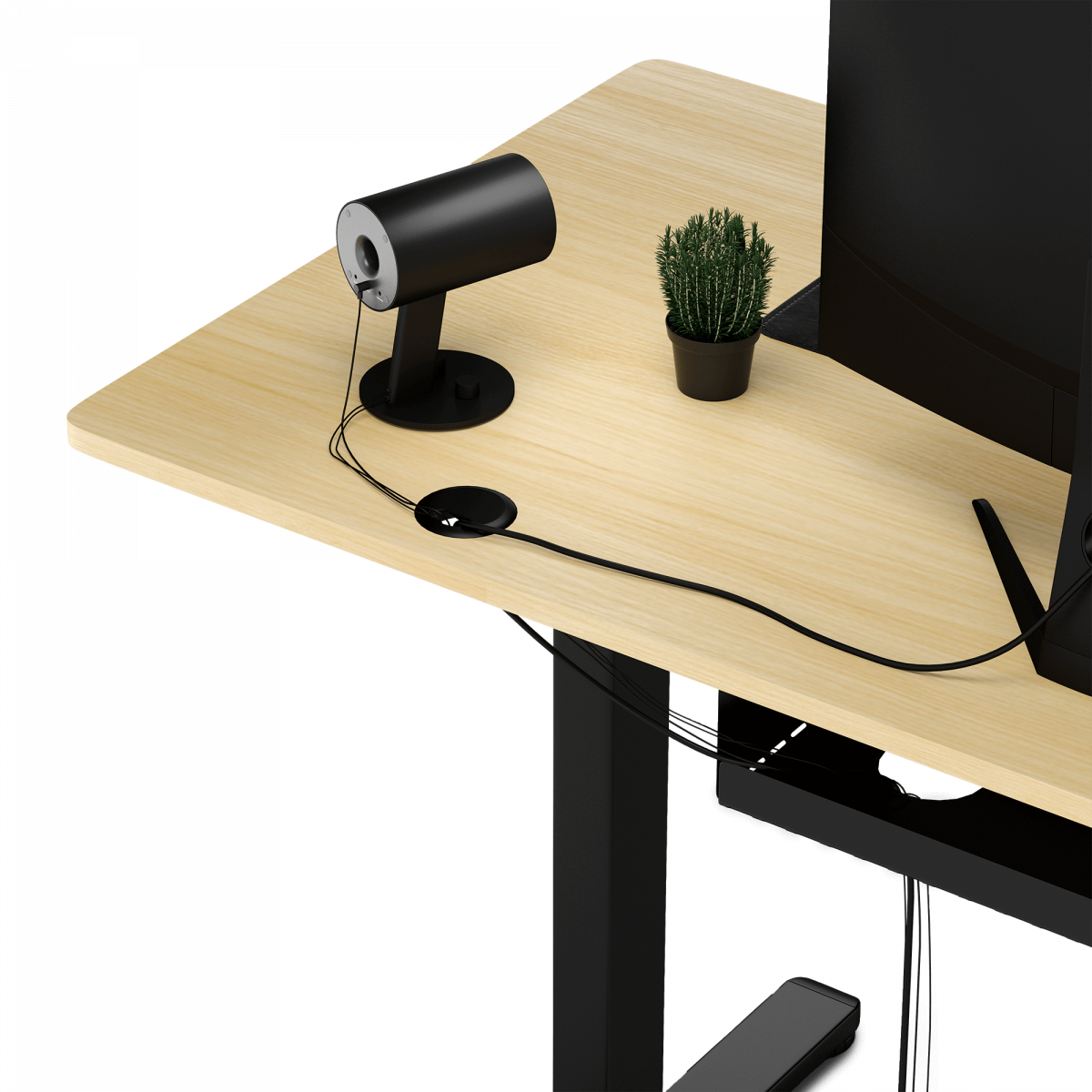 Ігровий стіл SENSE7 Nojo 120х60 см чорна сосна для зручного геймінгу - Зображення 7