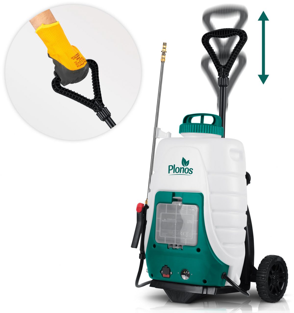 Акумуляторний обприскувач з візком Plonos PL-601 - Зручність та ефективність - Зображення 7