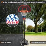 Кошик баскетбольний універсальна стійка для гри в баскетбол CostWay SP37742 170-230 см – для всіх вікових категорій - Зображення 5