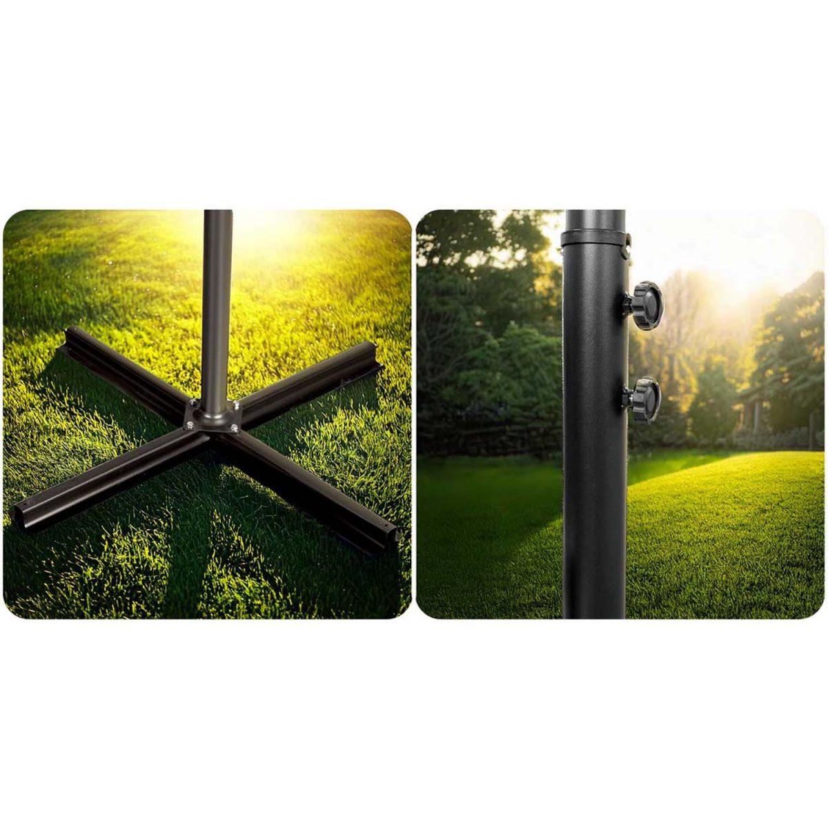 Складаний садовий парасоль 350 см з чохлом Plonos PL-880 - Практичний та стильний - Зображення 8