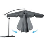 Складена садова парасоля 8 сегментів 350 см з чохлом Plonos PL-881 - Найкращий вибір для вашого саду - Зображення 6