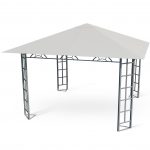 Садовий павільйон бежевий намет 3x3 м Plonos 4932 - Захист від сонця та дощу - Зображення 5