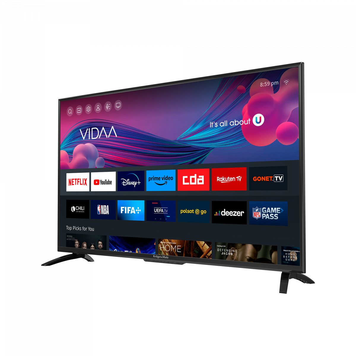 Smart телевізор 40" Kruger&Matz KM0240FHD-V - Зображення 2