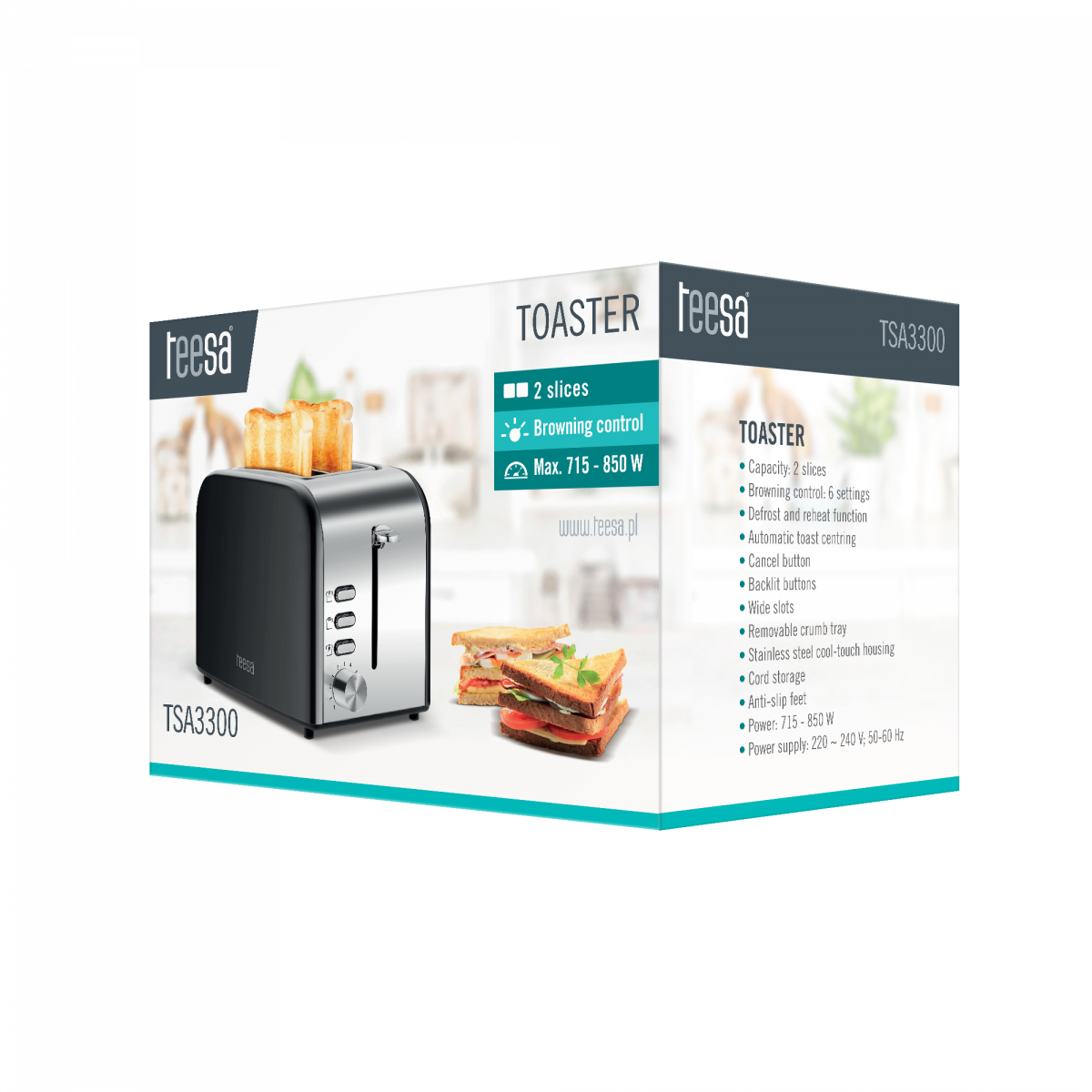 Тостер Teesa TSA3300 - Зображення 5