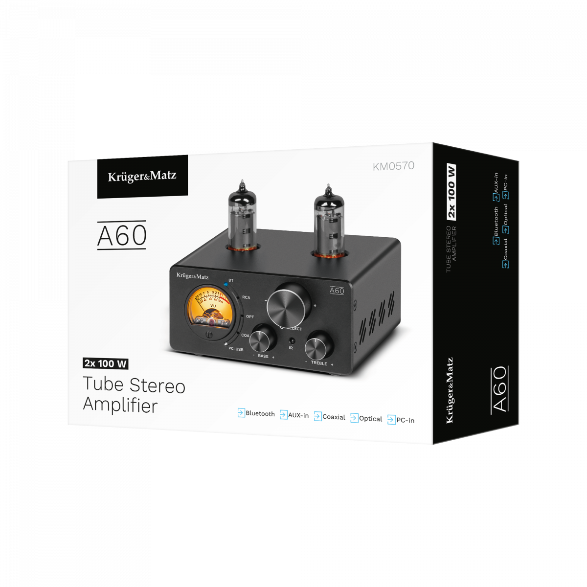 Ламповий стерео підсилювач Kruger&Matz модель A60 - Зображення 7