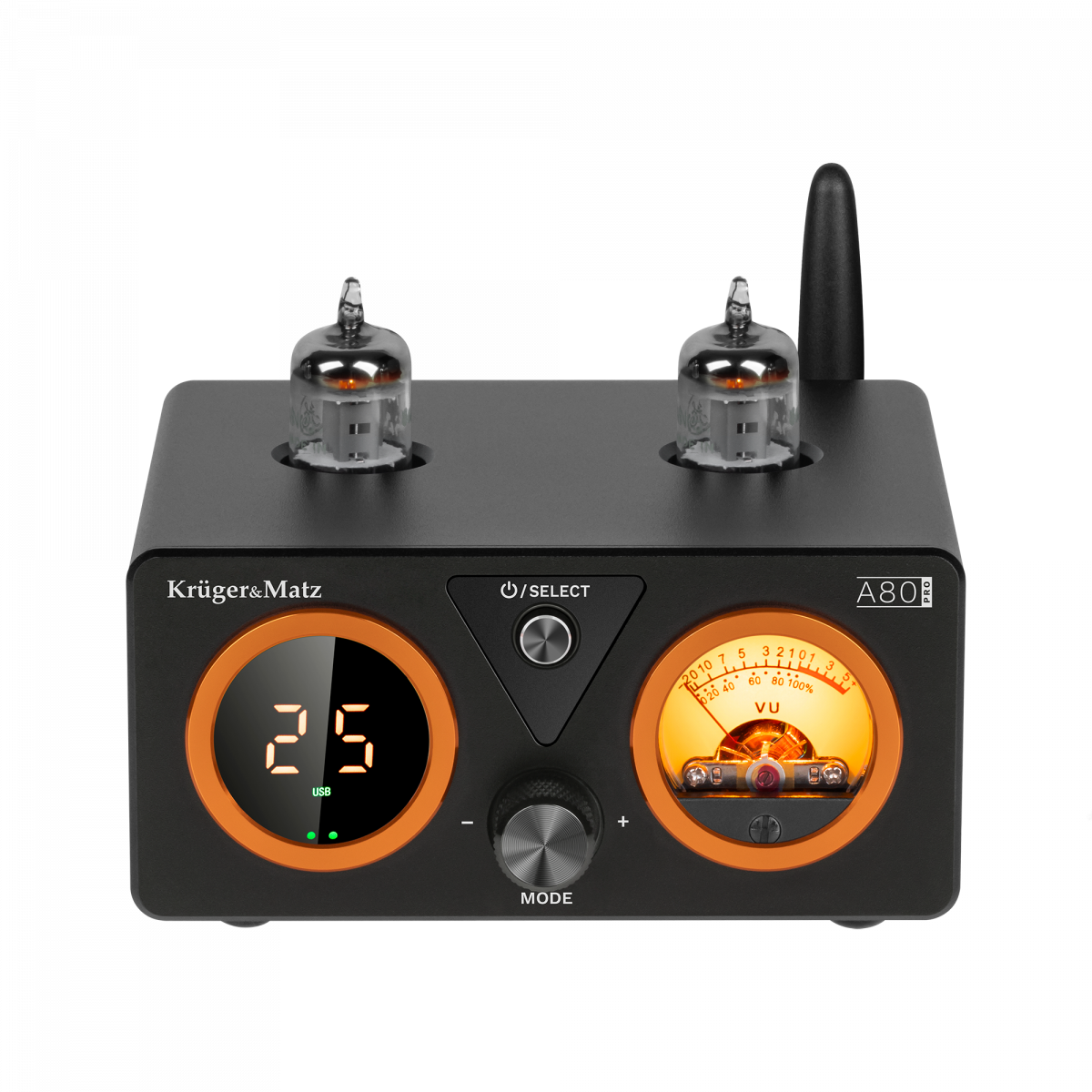 Ламповий стерео підсилювач Kruger&Matz A80-PRO - Зображення 3