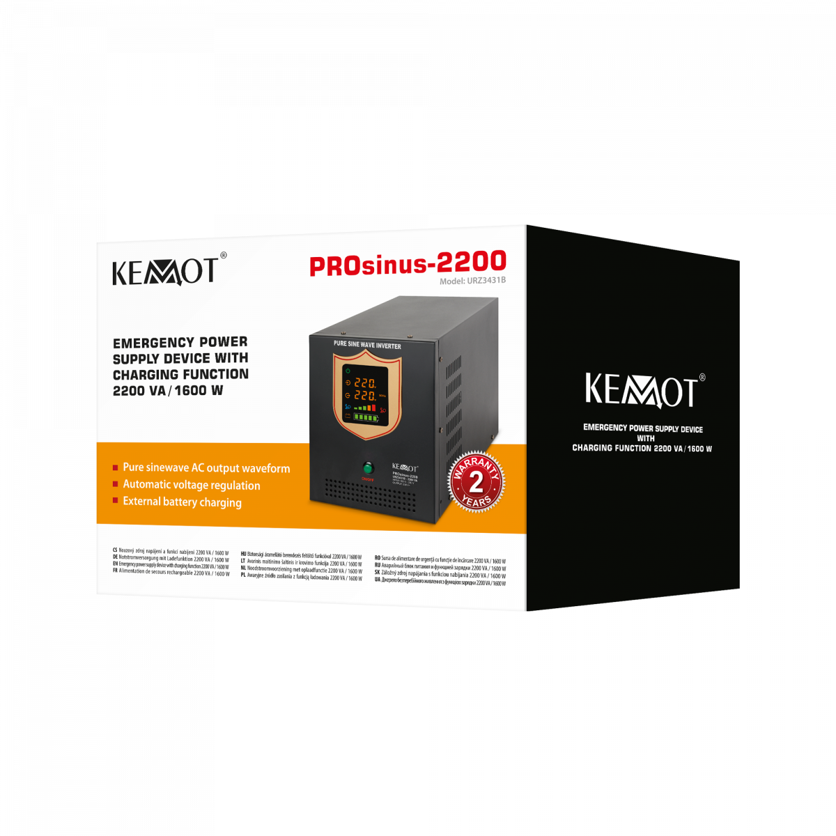 Блок аварійного живлення KEMOT PROsinus-2200 URZ3431B - Зображення 4