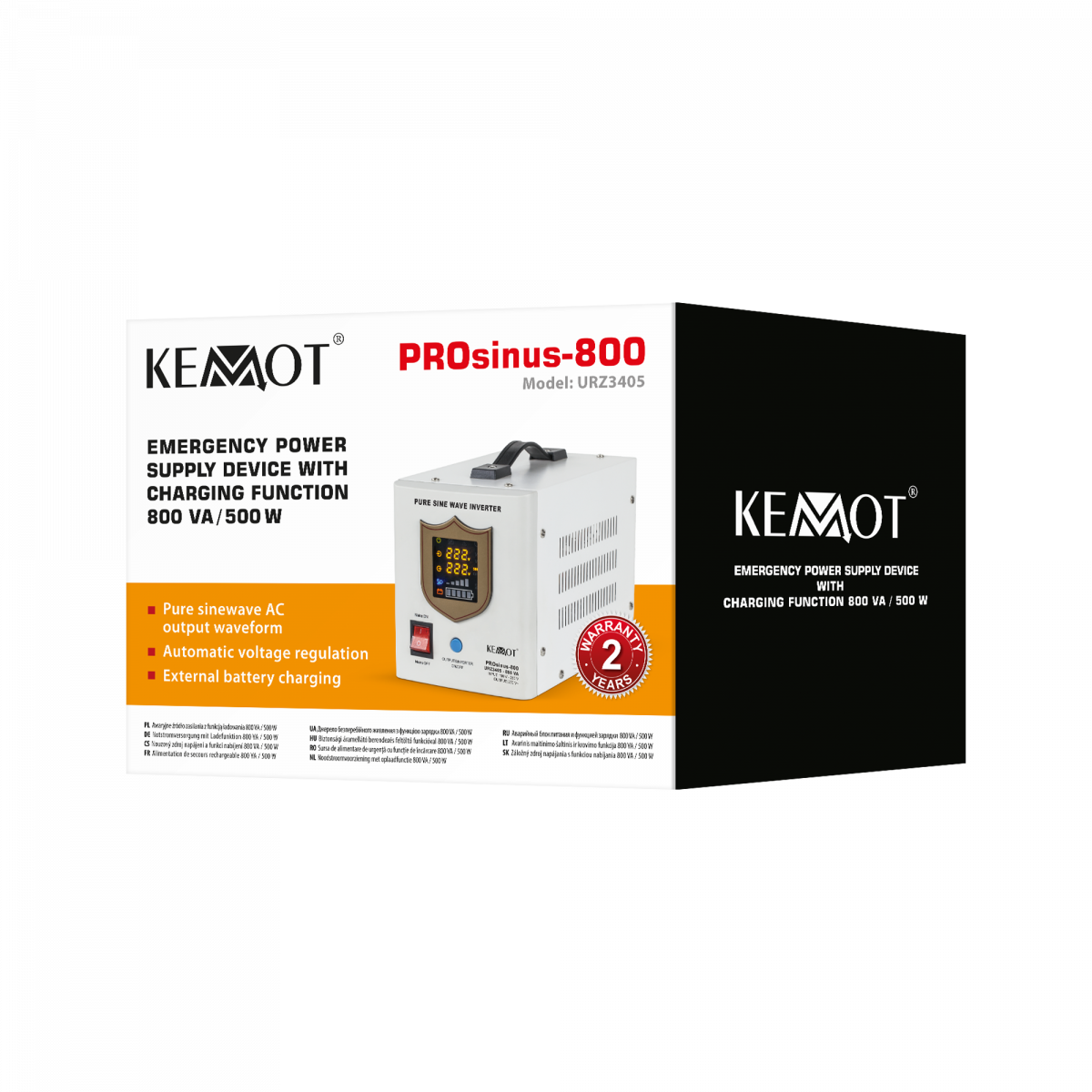 Джерело безперебійного живлення Kemot PROsinus-800 URZ3405 - Зображення 4