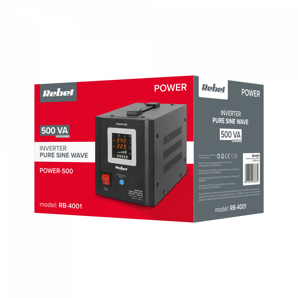 Аварійне джерело живлення Rebel POWER-500 RB-4001 - Зображення 4