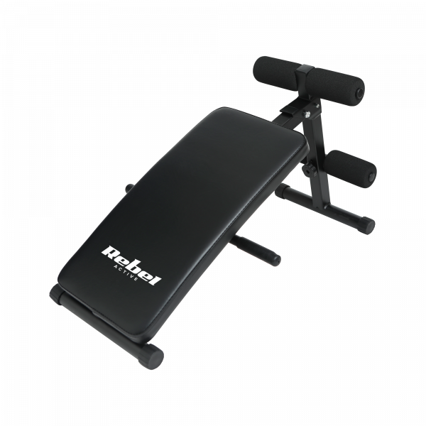 Похила тренажерна лава REBEL ACTIVE для тренування м'язів преса RBA-2005