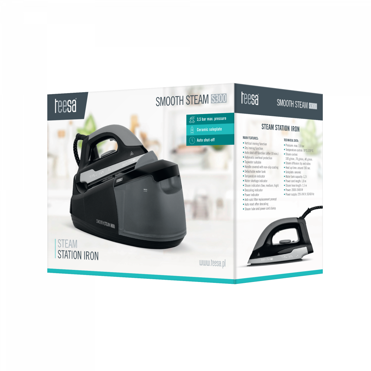 photo_12904-1 Праска з парогенератором Teesa SMOOTH STEAM S300 TSA2030 - Зображення 7