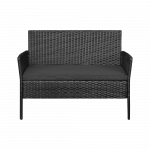 Комплект садових меблів TEESA ROSE чорний TSA9008 - Зображення 4