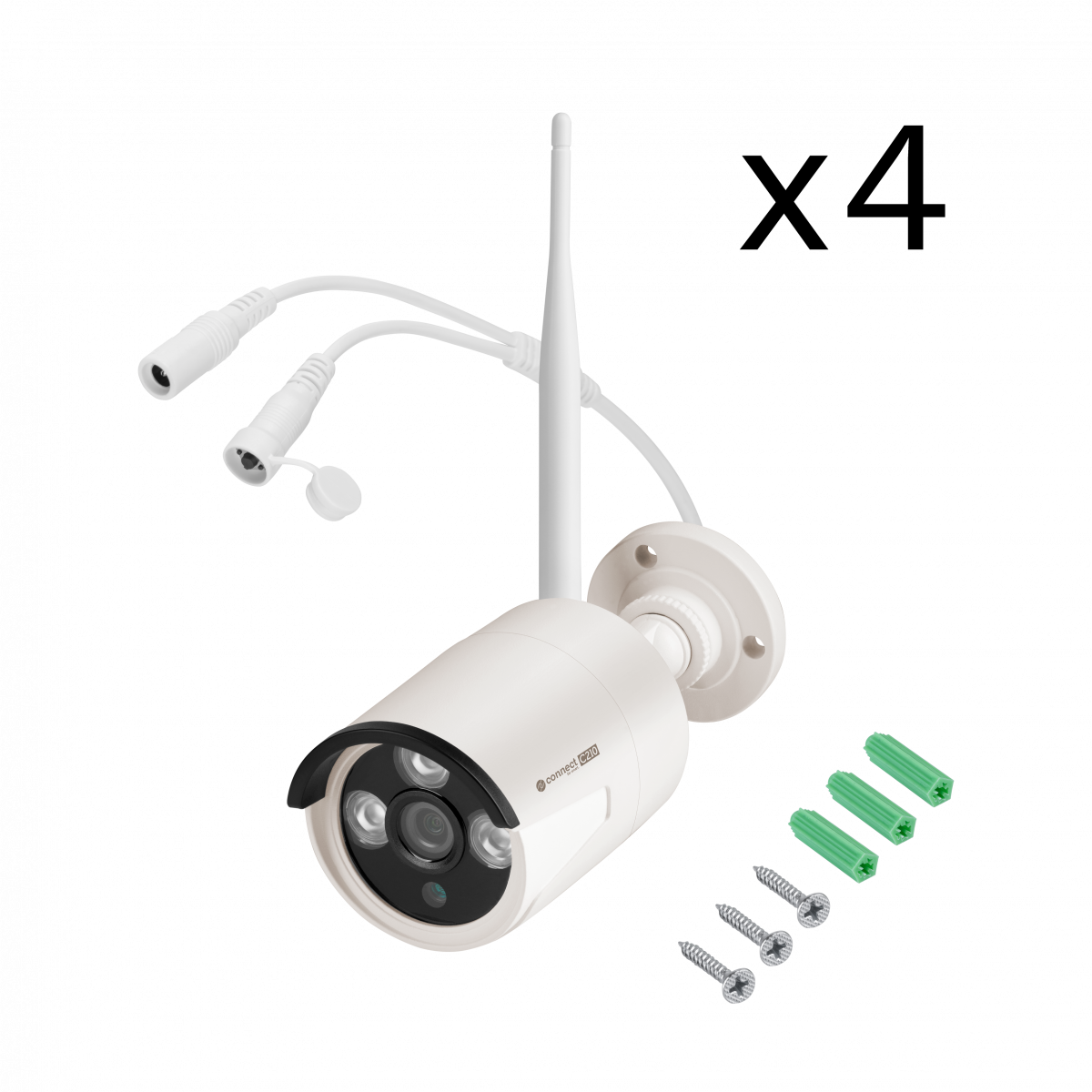 Комплект моніторингу Камери відеонагляду Wi-Fi Kruger&Matz Connect C210 Tuya KM2241 - Зображення 4