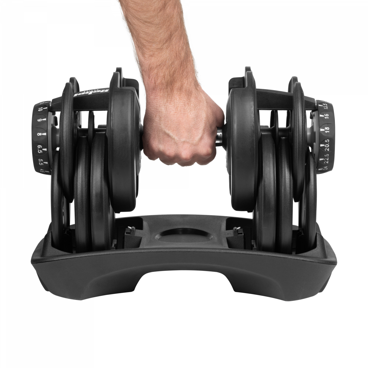 Регульована чавунна гантель 24 кг Rebel Active RBA-2303 - Зображення 3