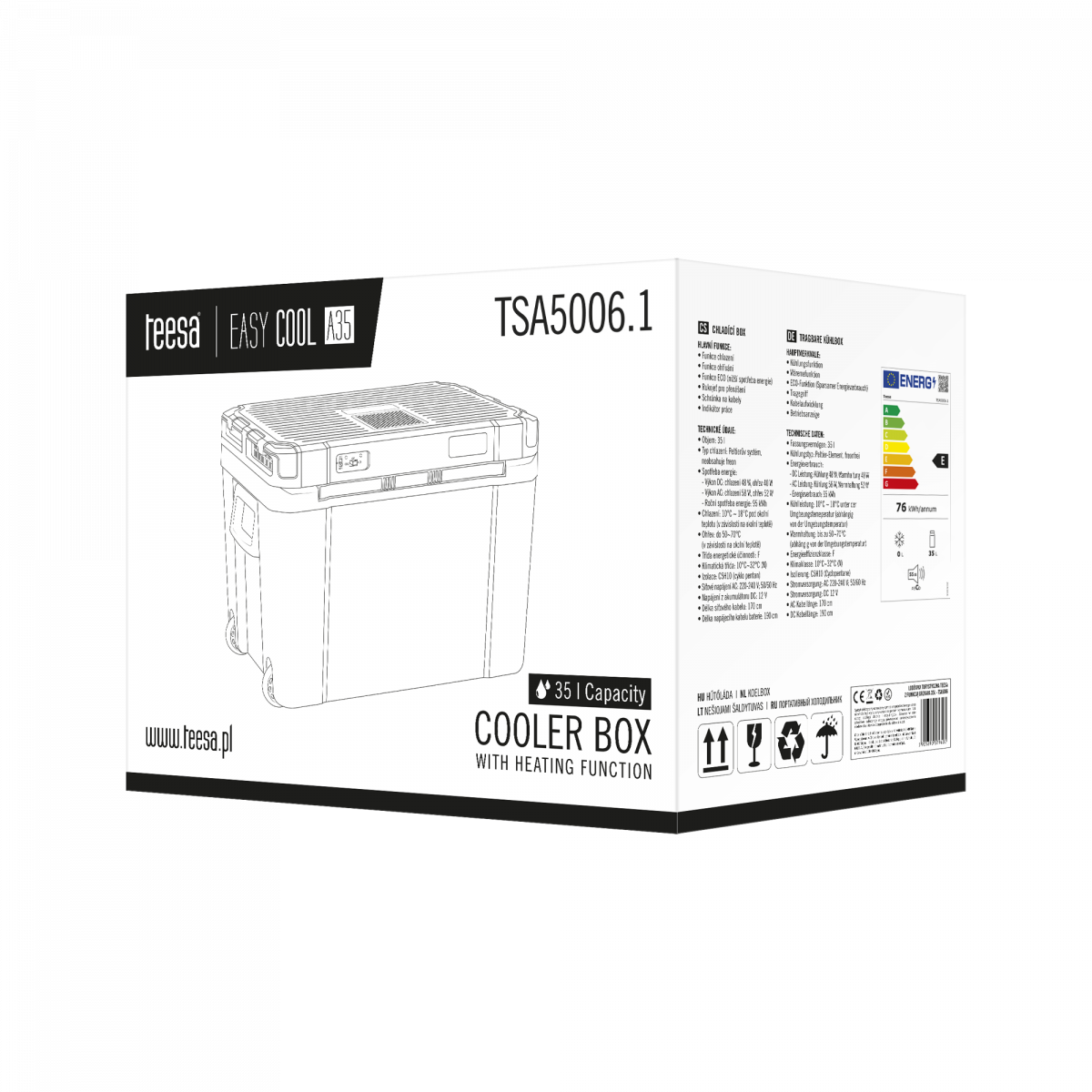 Дорожній холодильник Teesa 35 л TSA5006.1 - Зображення 10