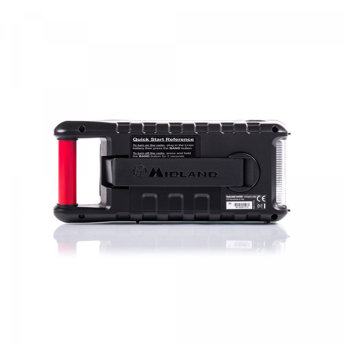 Радіобудильник Midland ER300 із сонячною батареєю динамо 2600 мАг - Зображення 4