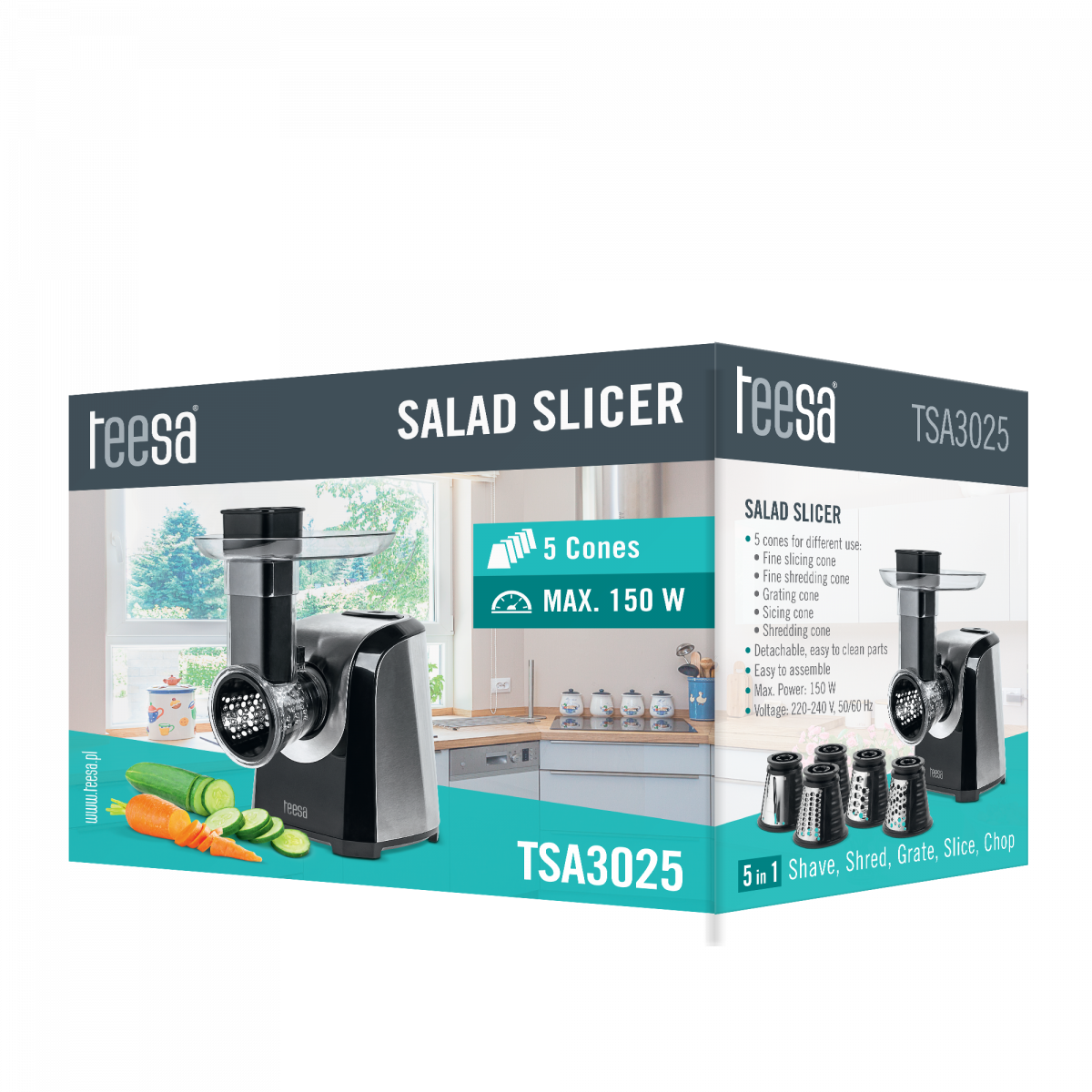 Електрична овочерізка TSA3025 - Зображення 4