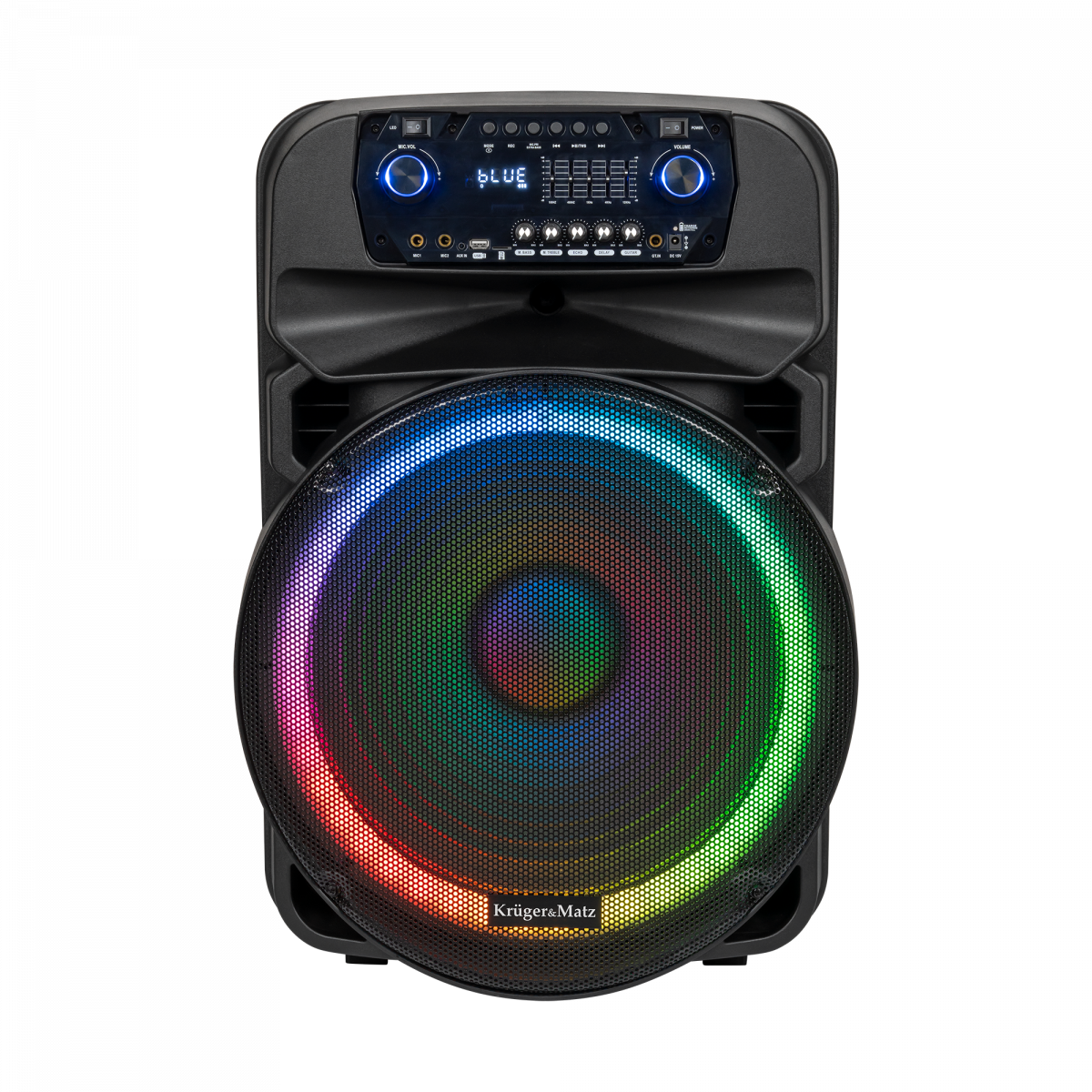 Портативна аудіосистема динамік з 2 мікрофонами Krüger&Matz 60 Вт - Зображення 3