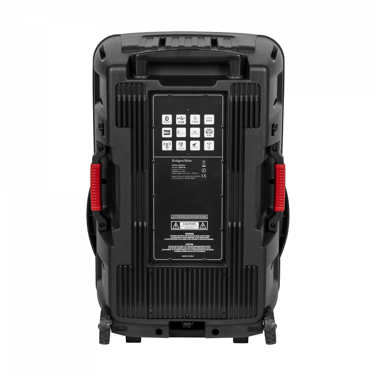 Портативна аудіосистема динамік з 2 мікрофонами Krüger&Matz 60 Вт - Зображення 4