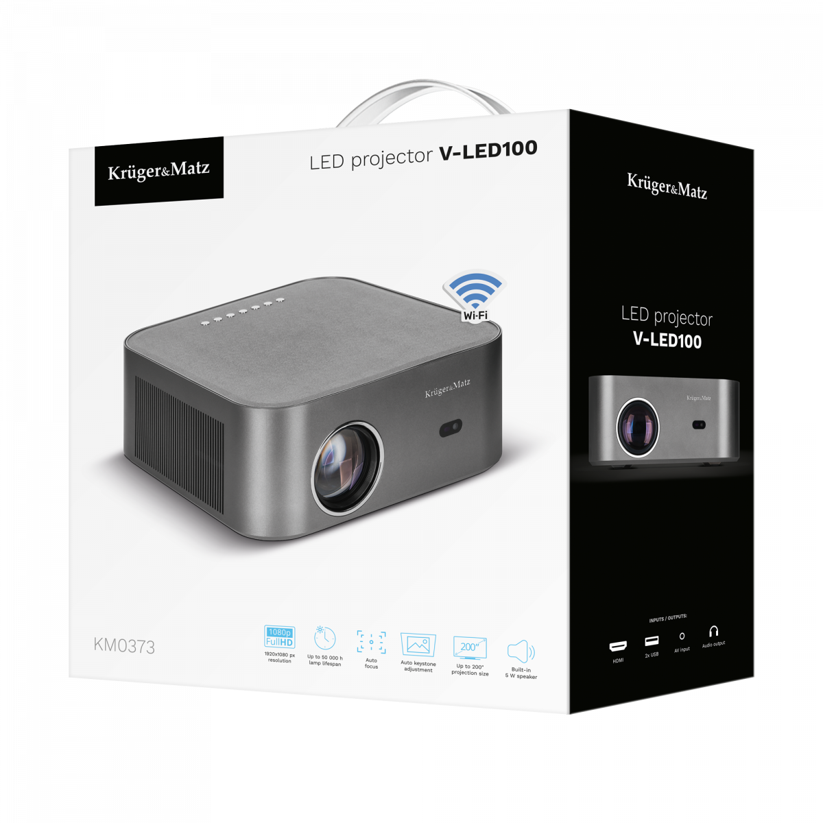 FullHD Android LED проектор Kruger&Matz V-LED100 - Зображення 10