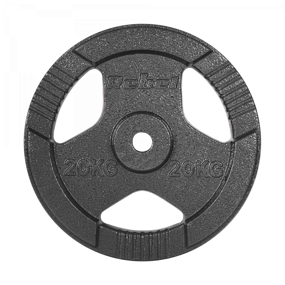 Чавунний вантаж 20 кг з ручкою Rebel Active RBA-2137 - Зображення 2