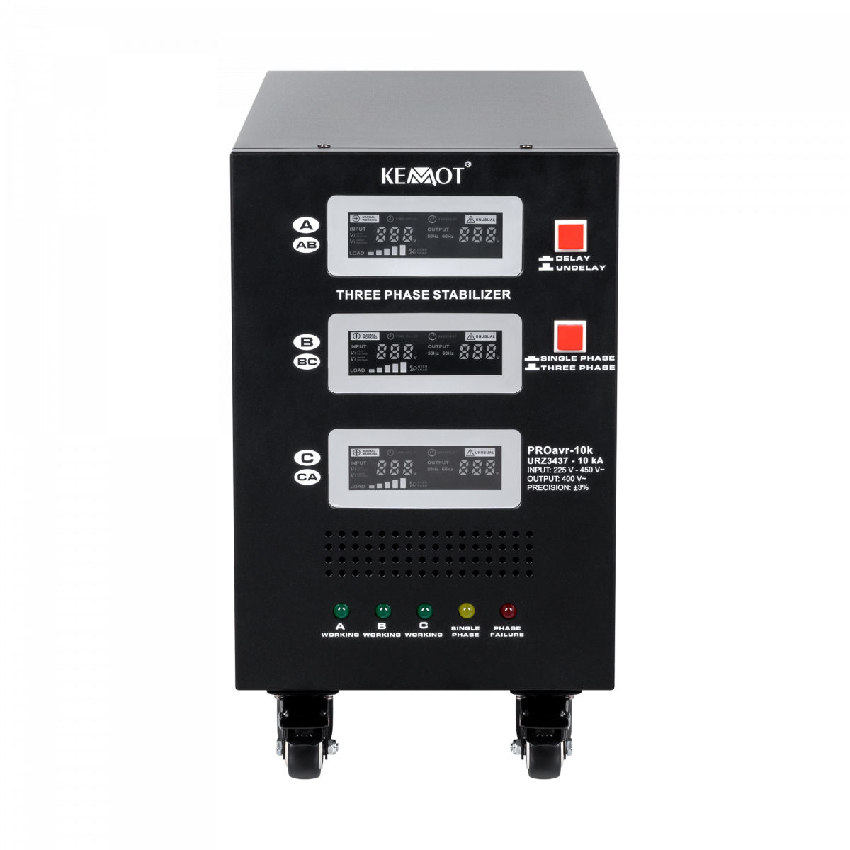 Автоматичний трифазний стабілізатор напруги KEMOT PROavr-10k - Зображення 5