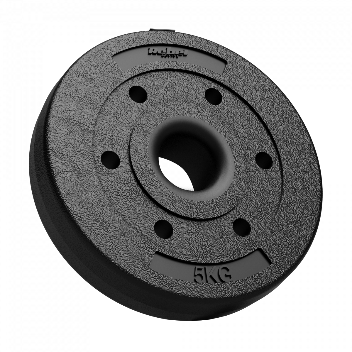 Набір бітумних гир 4х5 кг для олімпійських штанг Rebel Active RBA-2138 - Зображення 2