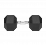 Гантель чавунна прогумована HEX 25 кг Rebel Active RBA-2325-25 - Зображення 2