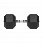 Гантель чавунна прогумована HEX 27.5 кг Rebel Active RBA-2325-27.5 - Зображення 2