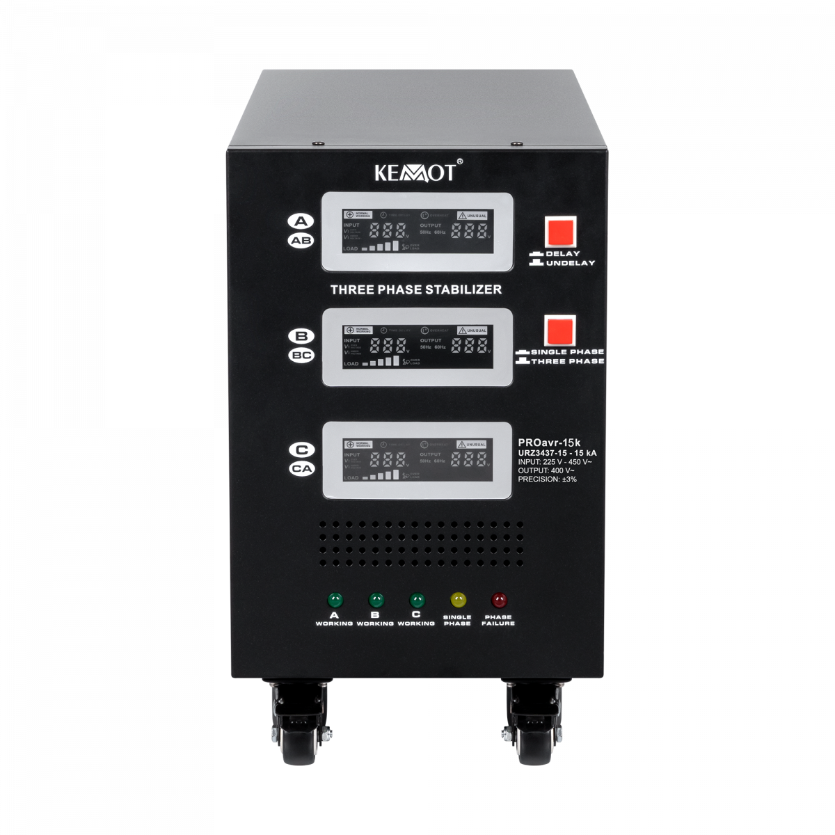 Автоматичний трифазний стабілізатор напруги KEMOT PROavr-15k - Зображення 4