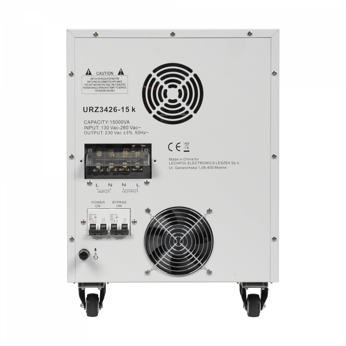 Автоматичний стабілізатор напруги KEMOT MSER-15000 (15000 ВА, серводвигун) - Зображення 4