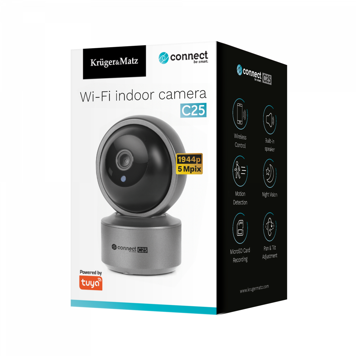 Внутрішня Wi-Fi камера відеонагляду Kruger&Matz Connect C25 KM2216 - Зображення 9